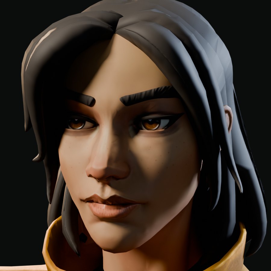 The wizard's face
